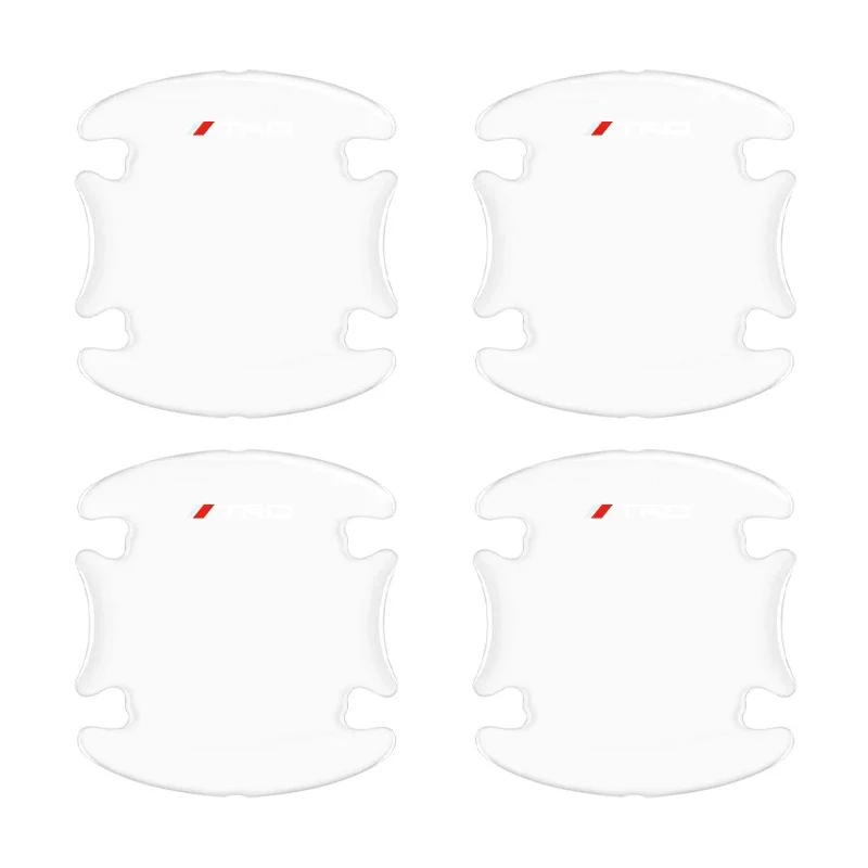 4 шт. Прозрачный протектор от столкновений для двери автомобиля, бампер, наклейка для Toyota Camry Corolla Yaris Chr Auris Avensis T25