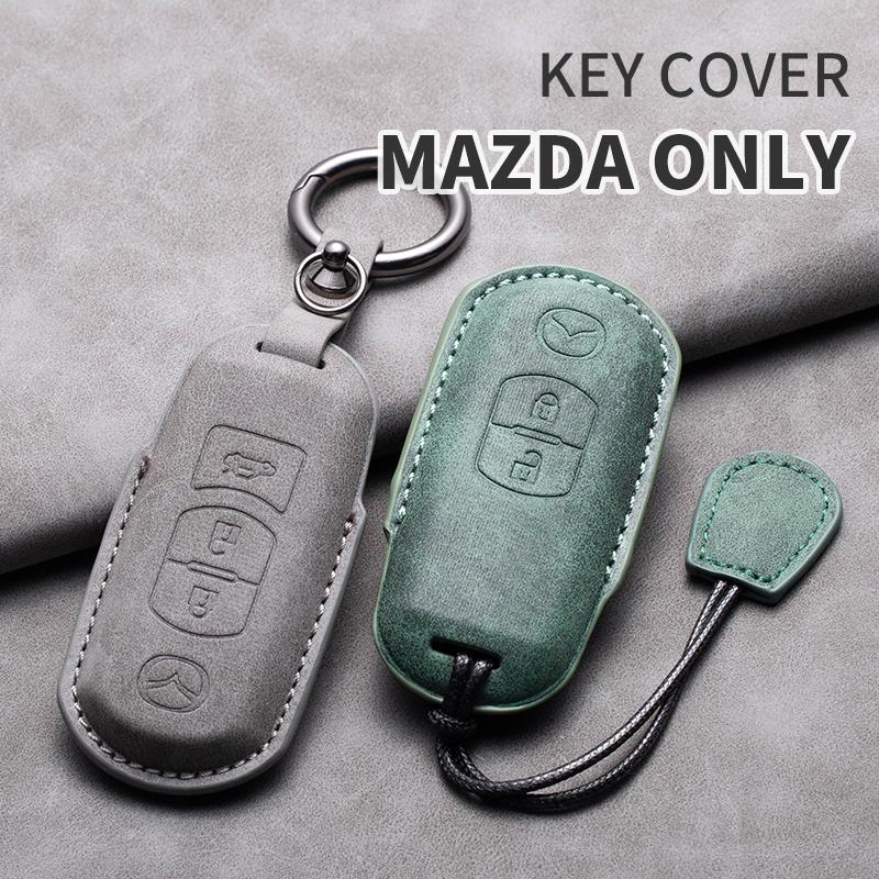 Sheepskin 2/3 Buttons Car Remote Key Case For Mazda 2 3 6 Atenza Axela Demio CX-5 CX5 CX-3 CX7 CX-9 2015 2016 2017 2018 2019