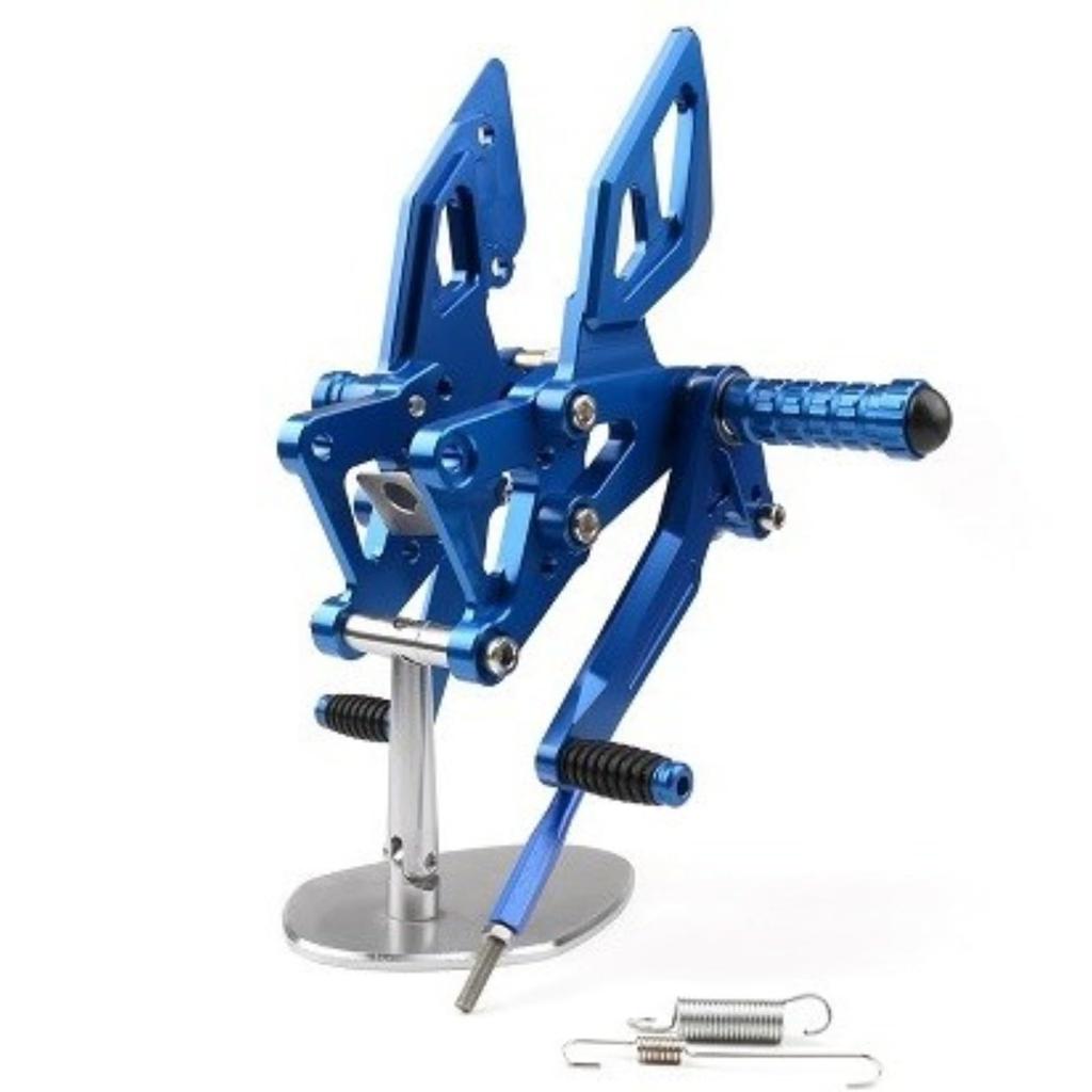 Комплект для подножки мотоцикла Bruce Shark, регулируемая педаль, простая установка, ЧПУ, алюминий для Yamaha YZF R25 R3, синяя и 6061-T6