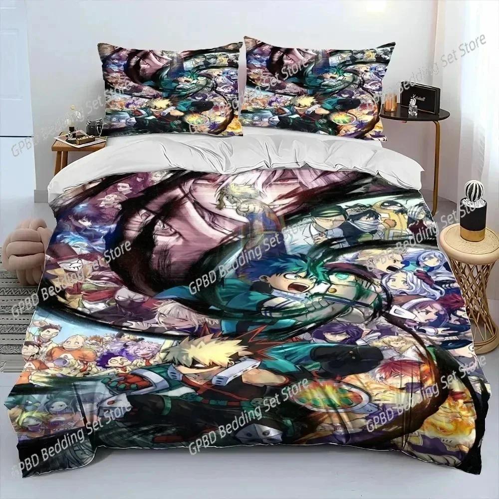 3D Print Anime My Hero Academia Izuku Deku 3D Duvet Cover Bedding Set Comforter Linen Pillowcases Home Decor Single King Queen