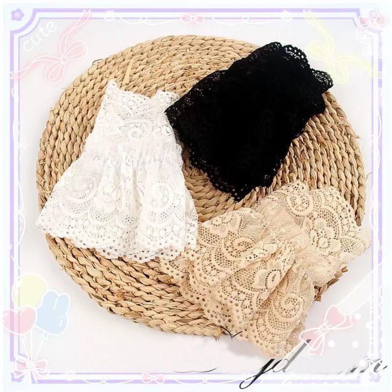 1 пара манжет из белого кружева в европейском женственном стиле, декоративный воротник-стойка, аксессуары для женской одежды, декоративные рукава для свадебного платья