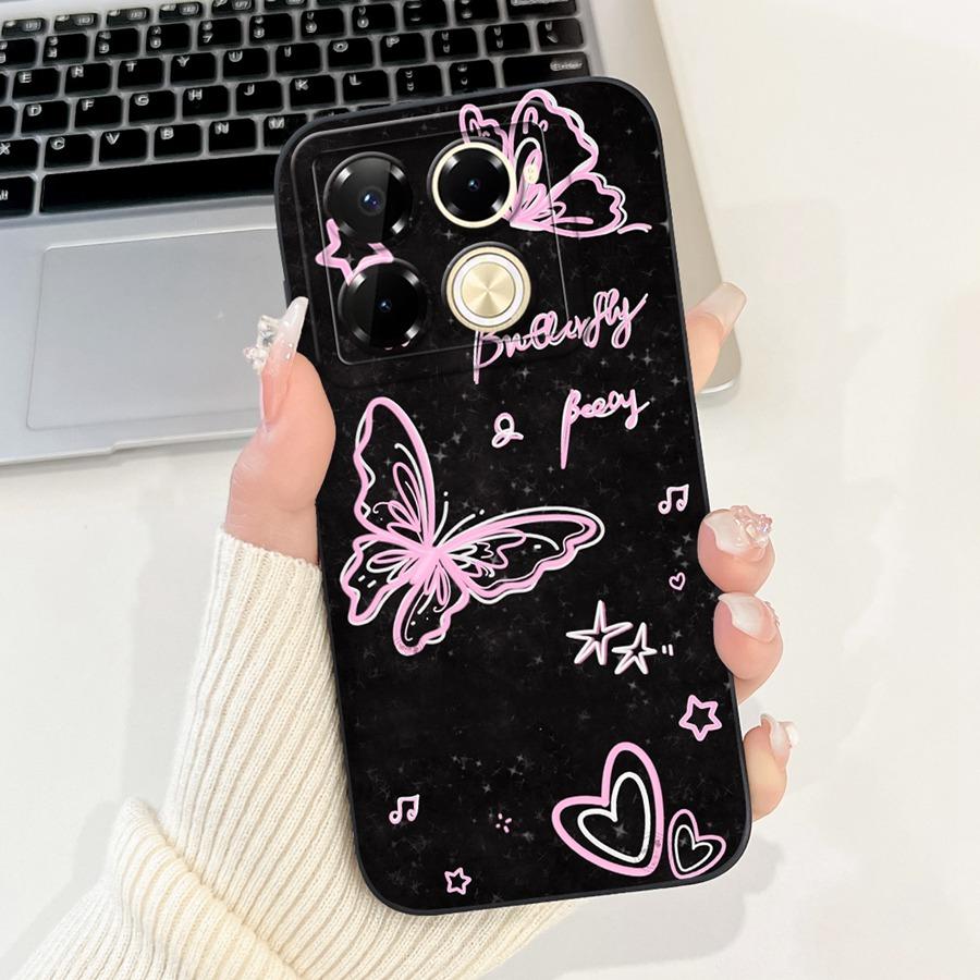 Чехол для Infinix Note 40 Pro Plus Note40 X6853 Чехол Цветок Мягкий Силикон Funda для infinix Note 40Pro X6852 Ударопрочный Capa