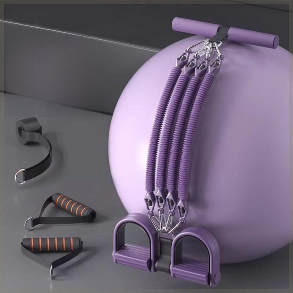 Нескользящий эспандер для лодыжек с ручками, веревка для растяжки ног для йоги и приседаний, домашние тренировки