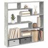 VidaXL Wall Cube Shelf 7 Compartments Concrete Grey Engineered Wood 860025