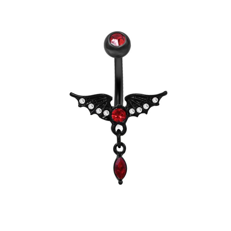 Кольца для пирсинга пупка в стиле готики-панка, летучей мыши и бабочки, для женщин и девочек, на Хэллоуин, украшения для тела, аксессуары, подарок