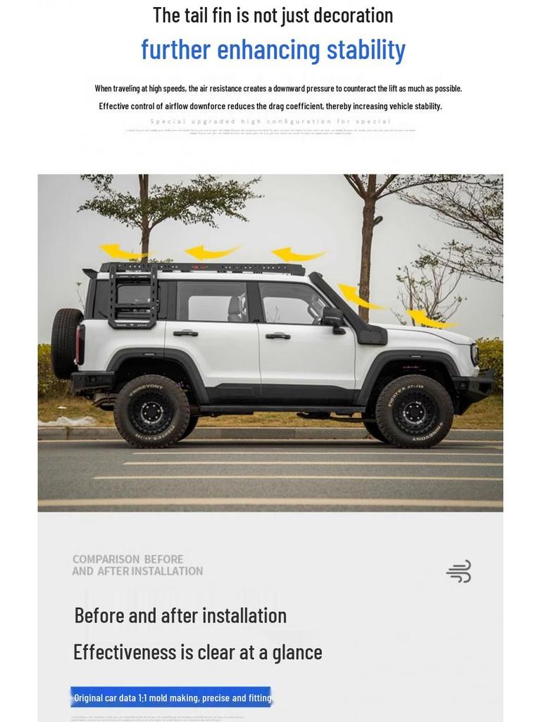 Magic Core City Hunter Edition BJ40E/C: Заднее антикрыло и спойлер-«утиный хвост» для Range Extender