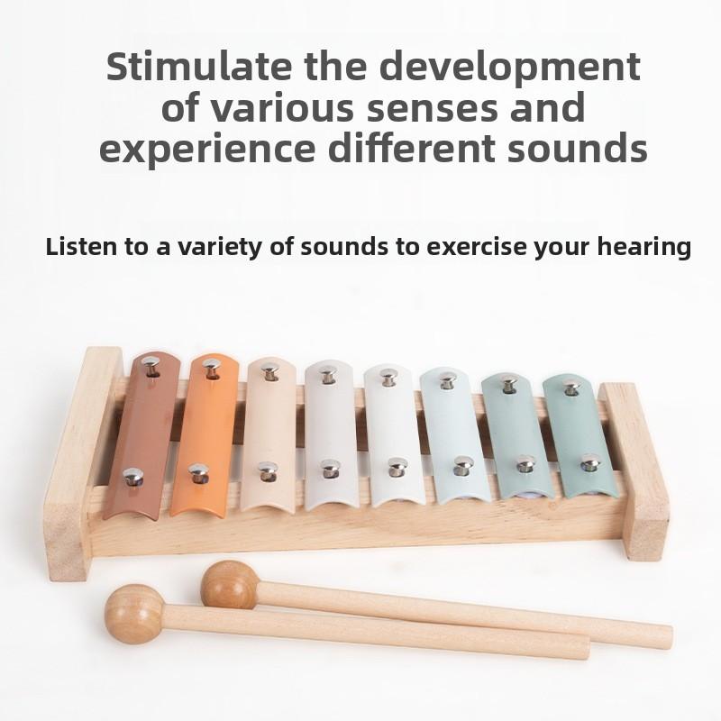 Деревянный глокеншпиль маракасы треугольник музыкальное просвещение детская головоломка игрушка для деревянной рамы и развития навыков работы руками