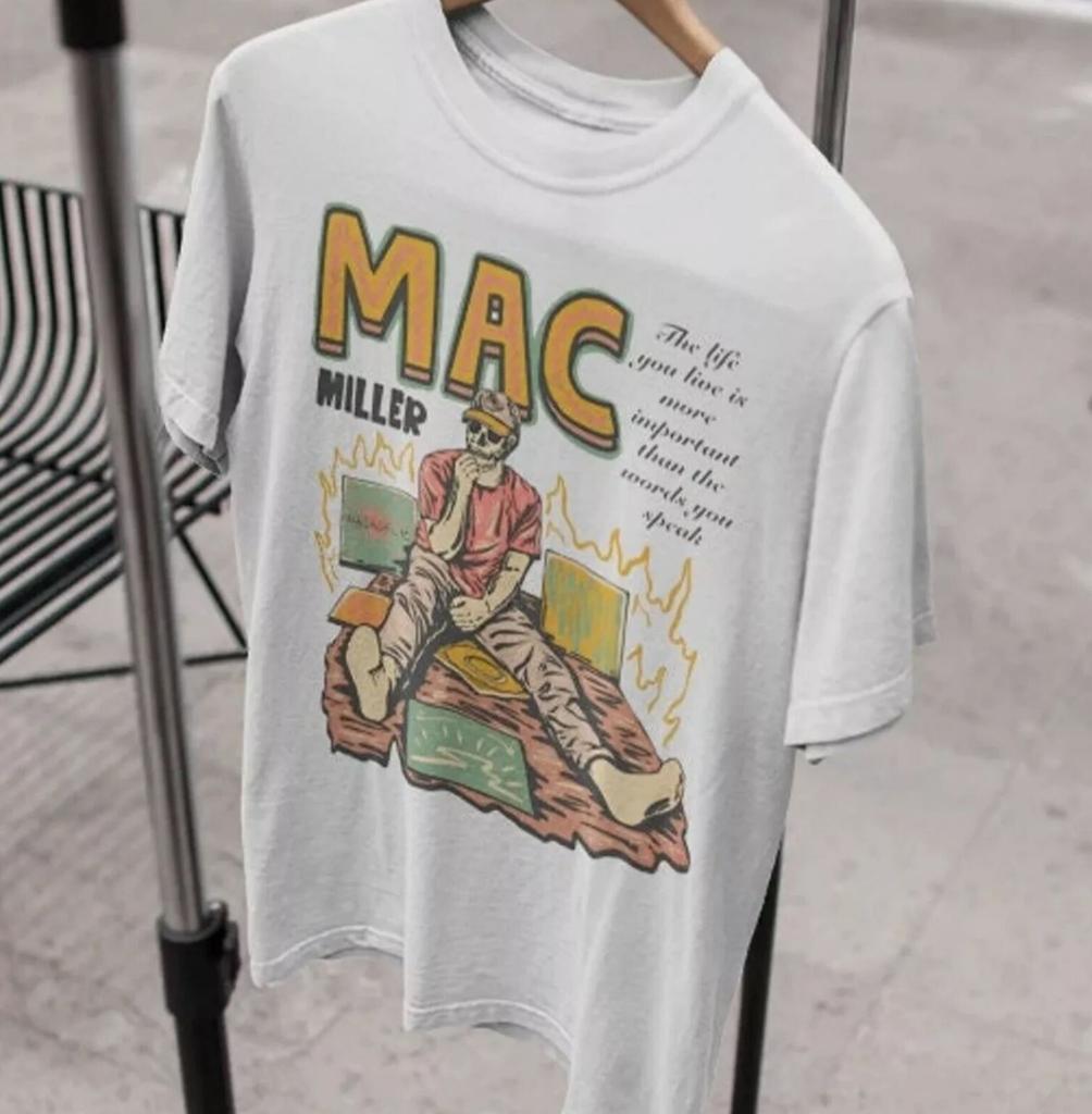 26 New Rare Mac Miller Tour Shirt Hot Black All Size T-Shirt Unisex T-Shirt