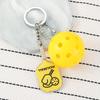 Creative Pickleball Racket Metal Keychain Pickle Sports Keychains Inspirational Pickle Dink Ball Gifts Peak Fans Party Gifts