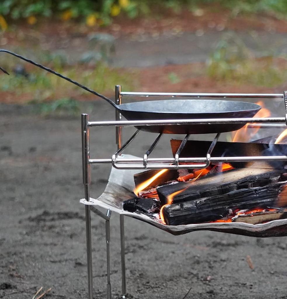 NANGGEAR Кемпинговый костер-ростл 415 мм костер-гриль-ростл жесткий тип (Nanko Gear) 11310-Л (MTG-HL)
