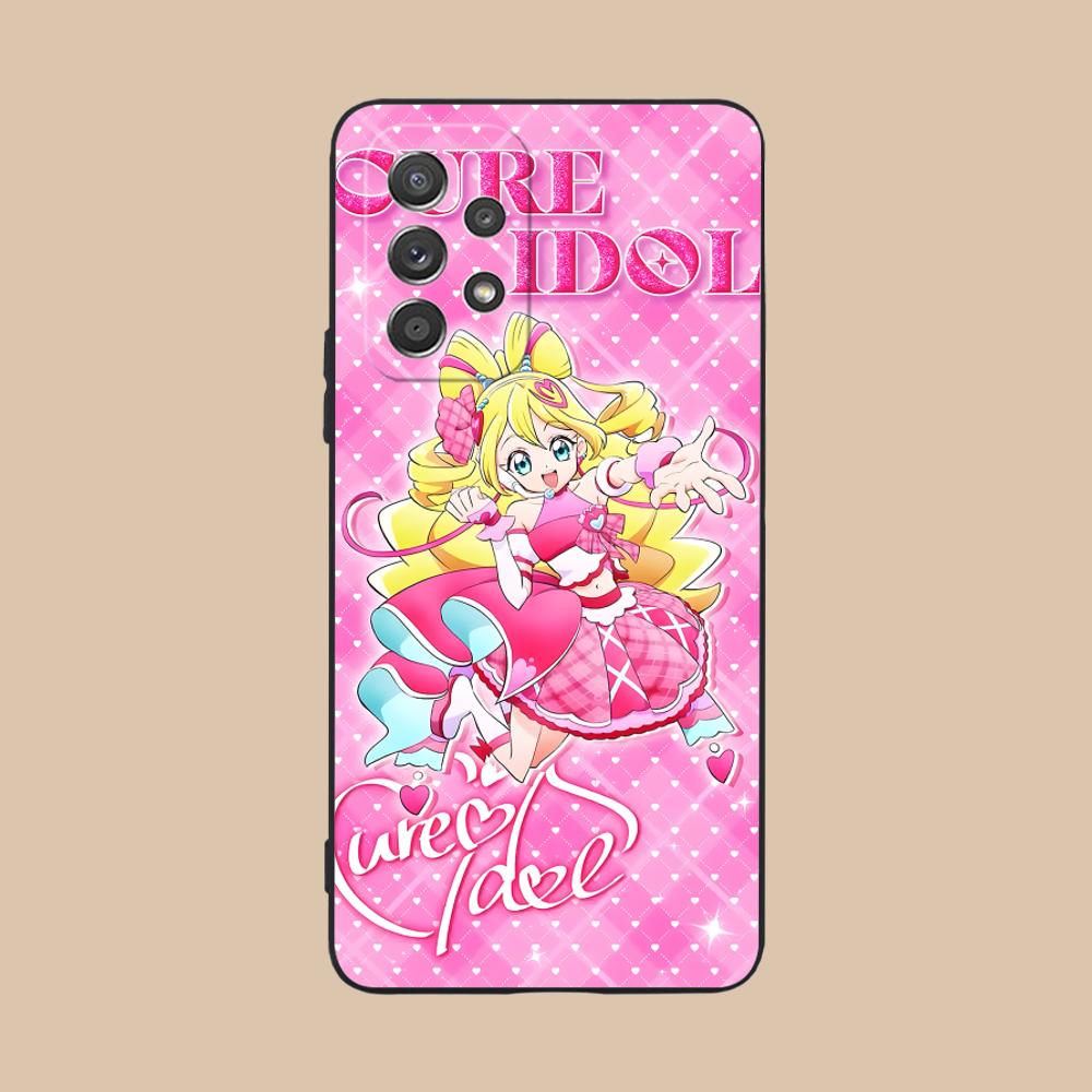 Sakura Uta Cure Idol Матовый ТПУ Чехол для Мобильного Телефона для Samsung Galaxy A56 55 54 53 52 51 36 35 34 23 16 15 5G Цветная Крышка