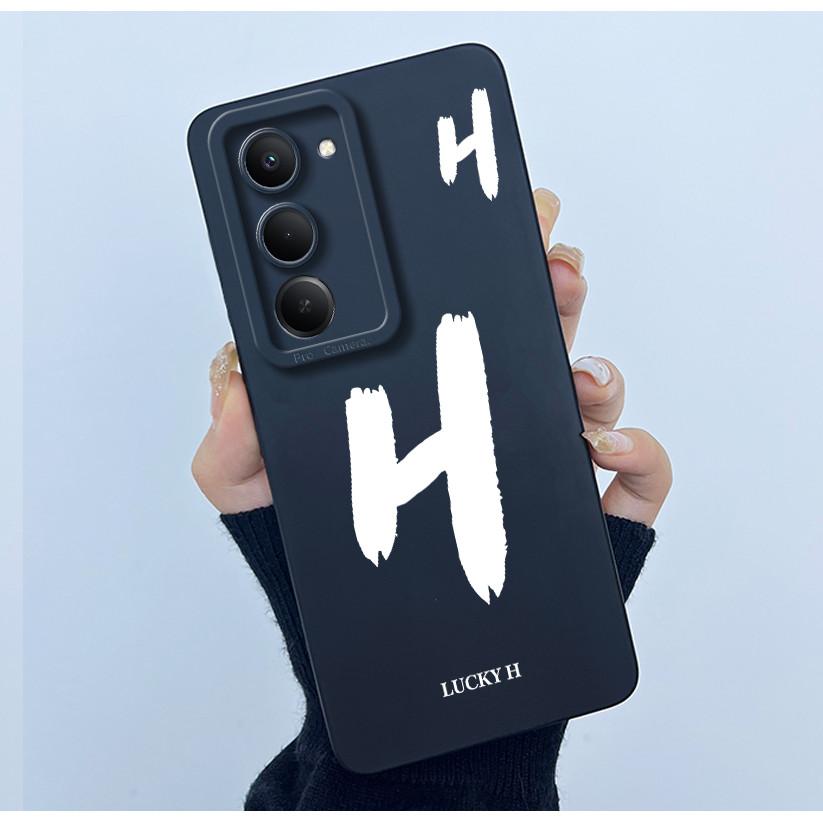 For Xiaomi Redmi 15 5G Cover Case Cute Initial Letters Couple Silicone Soft Matte Phone Bumper for REDMI15 5G Shockproof Casing