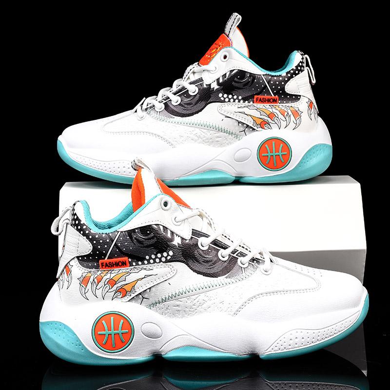 Модные мужские баскетбольные кроссовки с амортизацией, дышащие, кроссовки для тренировок, высококачественная спортивная обувь, нескользящая обувь, модные кроссовки