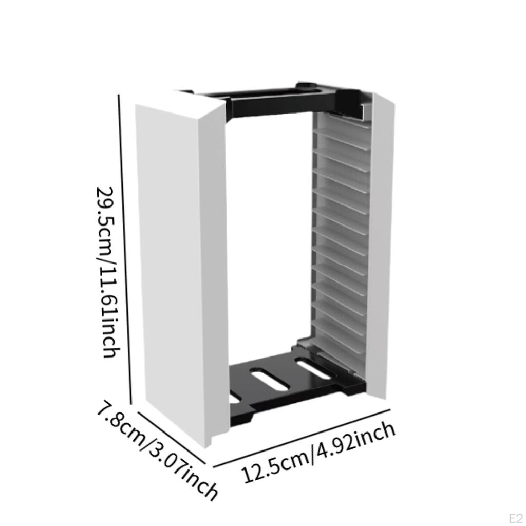 Подставка для хранения видеоигр, полки для игровых компакт-дисков, экономящая место, стойка для дисков 12 в 1 для DVD
