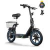 Electric Scooter with Basket TWOFISH M5-Elite 14" Tire 500W Motor 48V13Ah Battery Max Speed 40km/h Max Range 30km Black