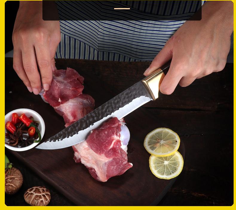 3 шт. кованый острый нож для мясника, нож для нарезки, нож для нарезки с крышкой, многофункциональный набор кухонных ножей