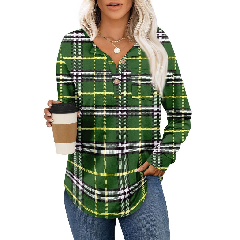 Женский модный топ с длинными рукавами в стиле ретро с принтом