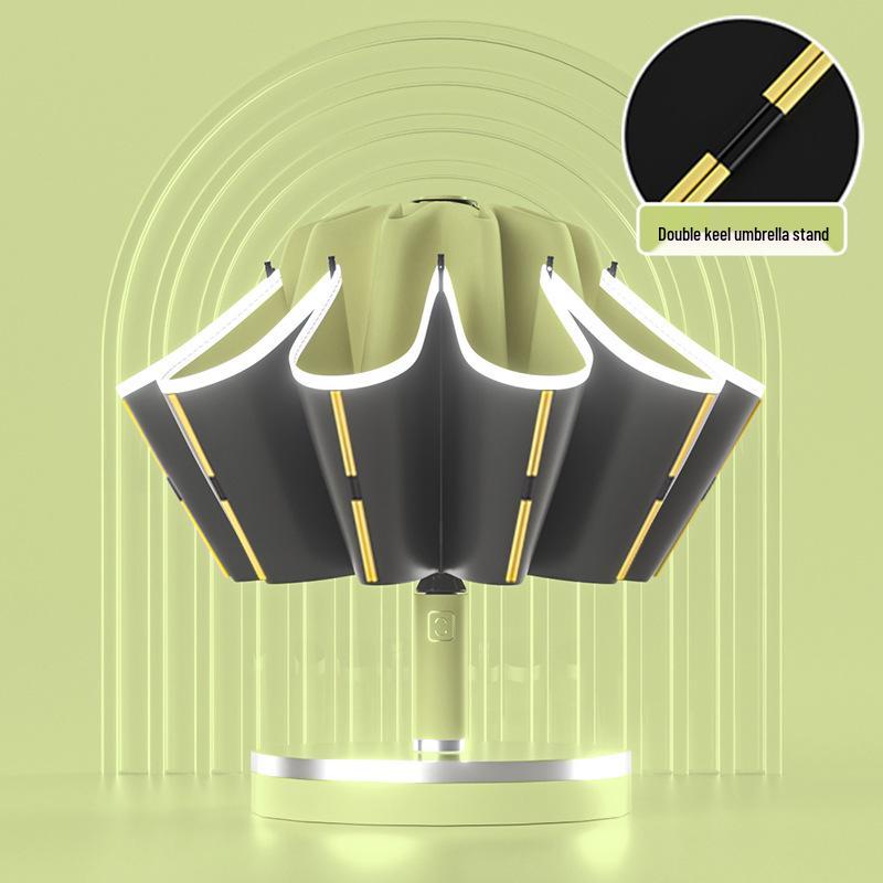 Роскошный полностью автоматический складной зонт для женщин и мужчин — солнцезащитный, защитный и рекламный зонт для бизнеса.