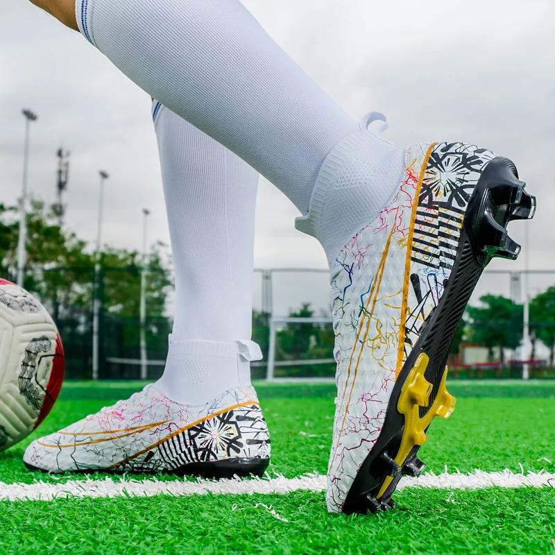 Men Soccer Shoes Society Football Boots Original Professional Casual Cleats Sports Indoor Field Studded Training Football Shoes