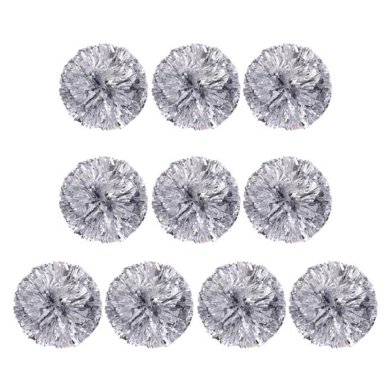 10 шт. помпонов для чирлидеров, металлические помпоны для чирлидеров с кольцами на пальцах, реквизит для командных спортивных игр, танцевальных вечеринок