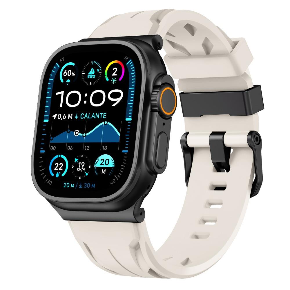 Силиконовый ремешок для Apple Watch Ultra 3 2 49 мм 46 мм 45 мм 44 мм Спортивный Люксовый Ремешок Для Iwatch Серии 11 10 9 8 7 6 5 4 Se3 Ремешок
