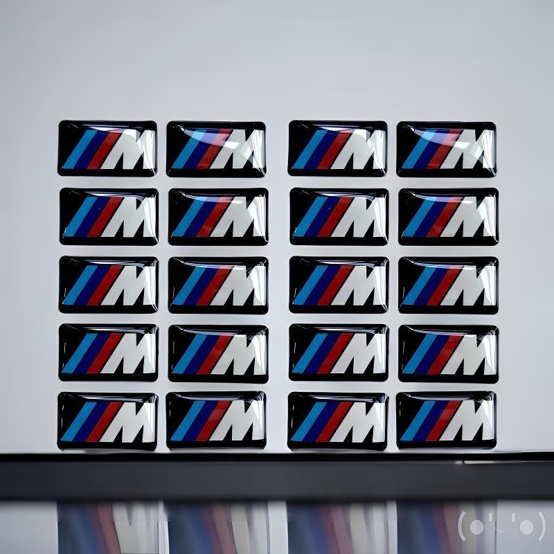 Motorcycle BMW 3M Logo 3D Three-dimensional Sticker Fuel Tank Stickers Soft Backing For BMW X4 X3 X1 E83 X2 X5 G20 X6 X7 E53 F40 AJ4
