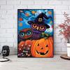5D DIY Diamond Painting Pumpkin Owl Cross Stitch Kit Mosaic Diamond Embroidery Full Round/Square Drill Home Decoration