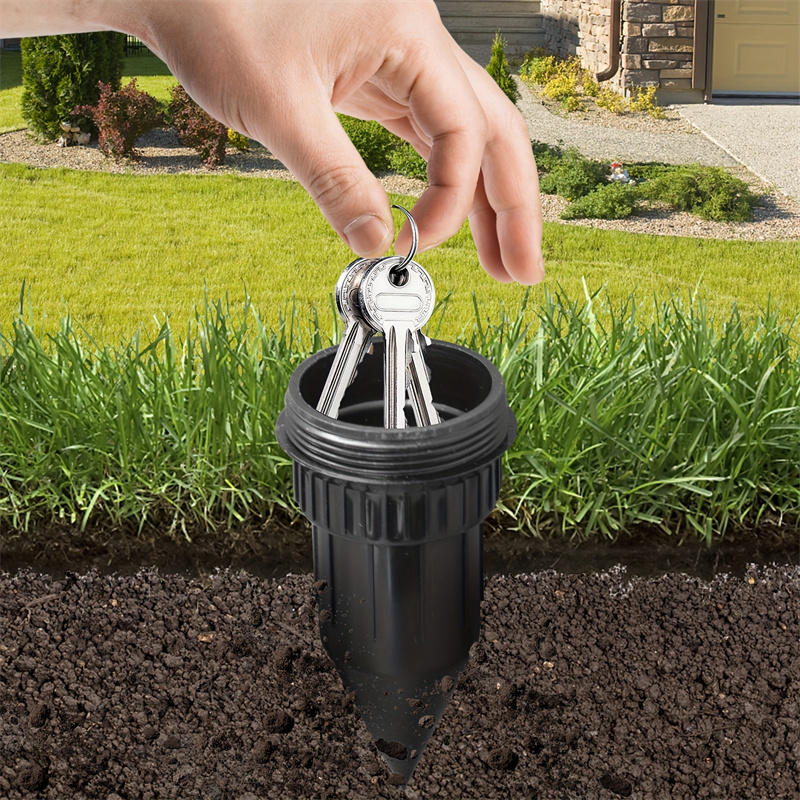 1/2 шт. Спрятать ключ Наличные Скрытая коробка Головка дождевателя Сейф для денег Уличный сад Двор Скрывающий хранилище Кейс Водонепроницаемый Ударопрочный