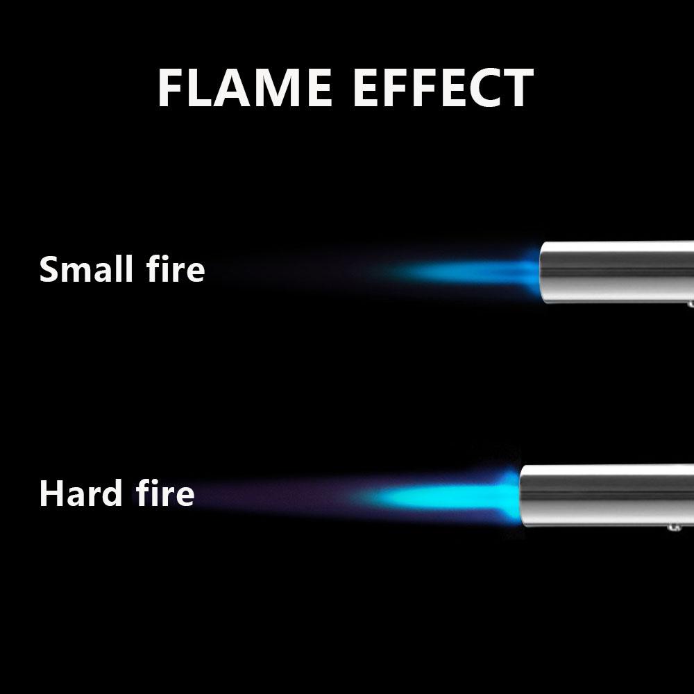Регулируемое пламя газовых зажигалок головка зажигания с обратным использованием кухонная струя паяльная лампа зажигалка для барбекю бутановая зажигалка