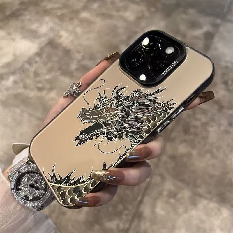 Китайский Дракон для чехла на телефон iphone16pro Apple 15promax крутой 14 нишевый 13pro большое отверстие 12