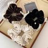 Korea Elegant Lace Velvet Scrunchies Women Girls Elastic Hair Rubber Band Accessories Tie Hair Ring Rope Headdress Headwear