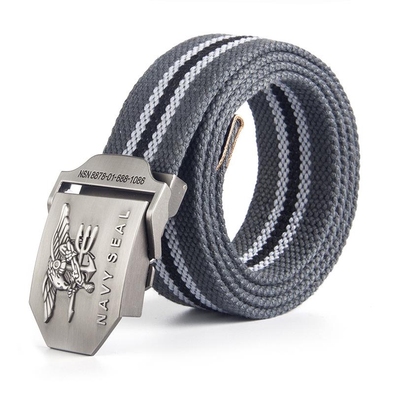 Поясной ремень из американской парусины «Морские котики» Мужской кожаный ремень