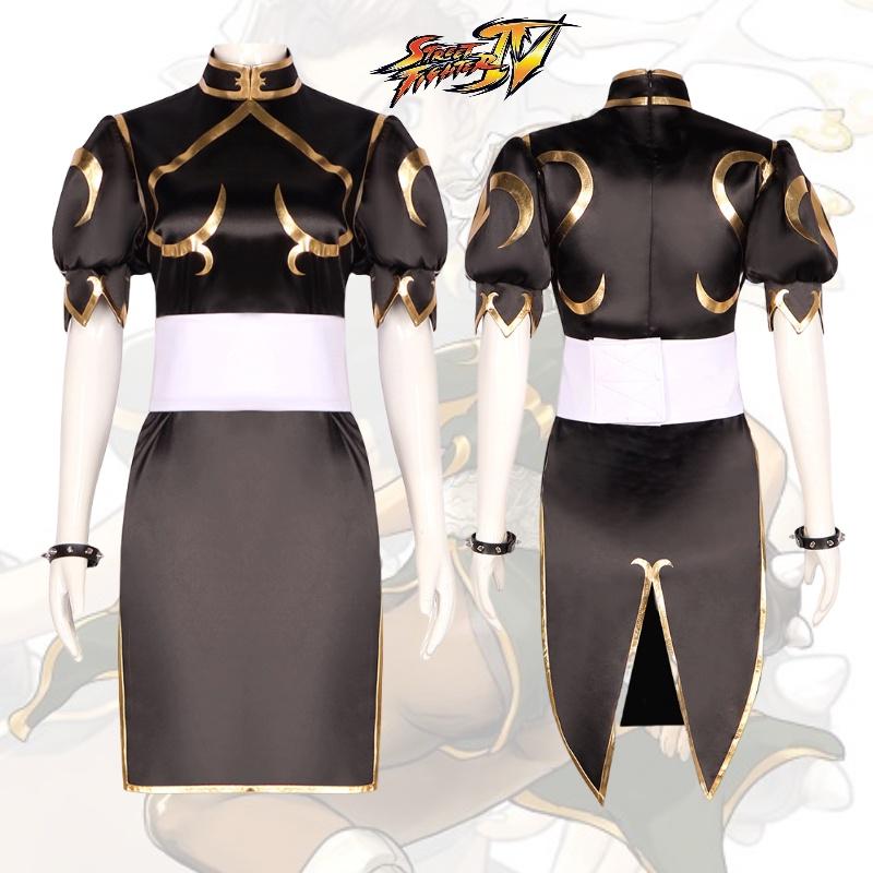 Street Fighter Apparel Chun-li Cosplay Outfit Polyester Material Spring 2023 Collection