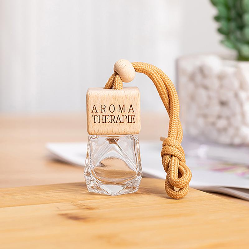 1 шт. автомобильный орнамент, домашний декор, подвеска, эфирные масла, автомобильные духи, 8 мл, квадратная пустая бутылка, освежитель воздуха, подвеска