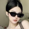 Non-polarized New Small Rectangular Sunglasses Women Oval Retro Versatile Brand Designer Fashion Casual Square Sunglasses for Women
