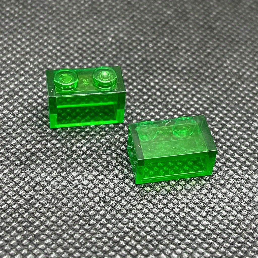 40pcs/bag Small Particles Bricks Transparent Clear Brick 1x2 Building Block Classic Bulk Parts Accessories Toys for Children