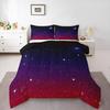 Kawaii Bedding Set Twin,2 Piece Star Moon Galaxy Comforter Set for Boys,Aesthetic Bed Set Star Space Down Comforter,Soft Reversible Starry S