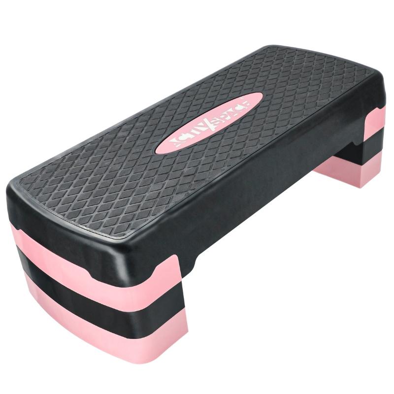 Step Exercise Fitness Aerobic Stepper, 3 Levels, Modular