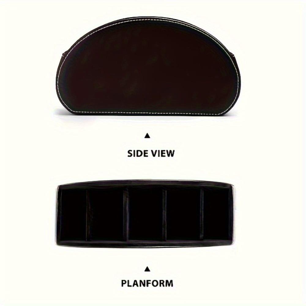 Настольный органайзер из искусственной кожи с 5 сетками, держатель с дистанционным управлением, держатель для телефона и телевизора, настольный ящик для хранения, органайзер для хранения кистей для косметики