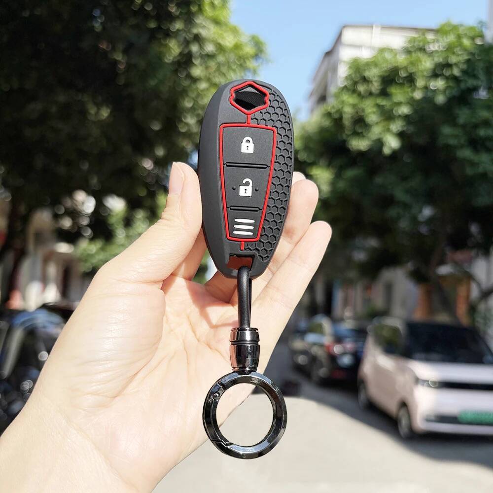 Soft Key Case Shell Fob For Suzuki Vitara Swift Ignis Kizashi Sx4 Baleno Ertiga Samurai S-Cross Accessories Key Holder Key Caps