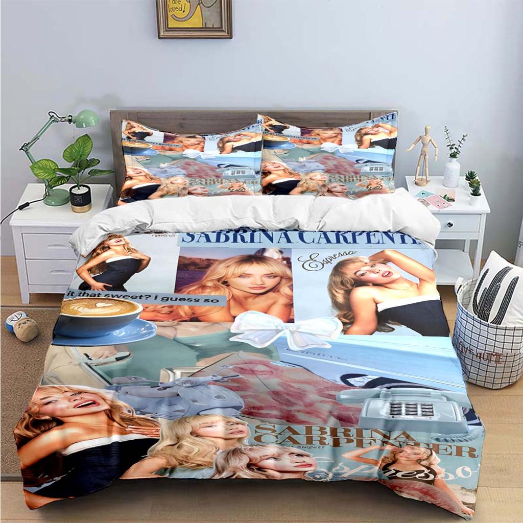 Singer Girls S-Sabrina Carp Print Комплекты постельного белья Изысканный комплект постельного белья Пододеяльник Постельное белье Комплект постельного белья Роскошный подарок