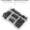 Motorcycle Fairing Bolt Kit,Car Accessories Fairing Bolt Kit,177 PCS Motorcycle Fairing Cowling Screws Bolts,Aluminum Fairing Bolts Nut Clips