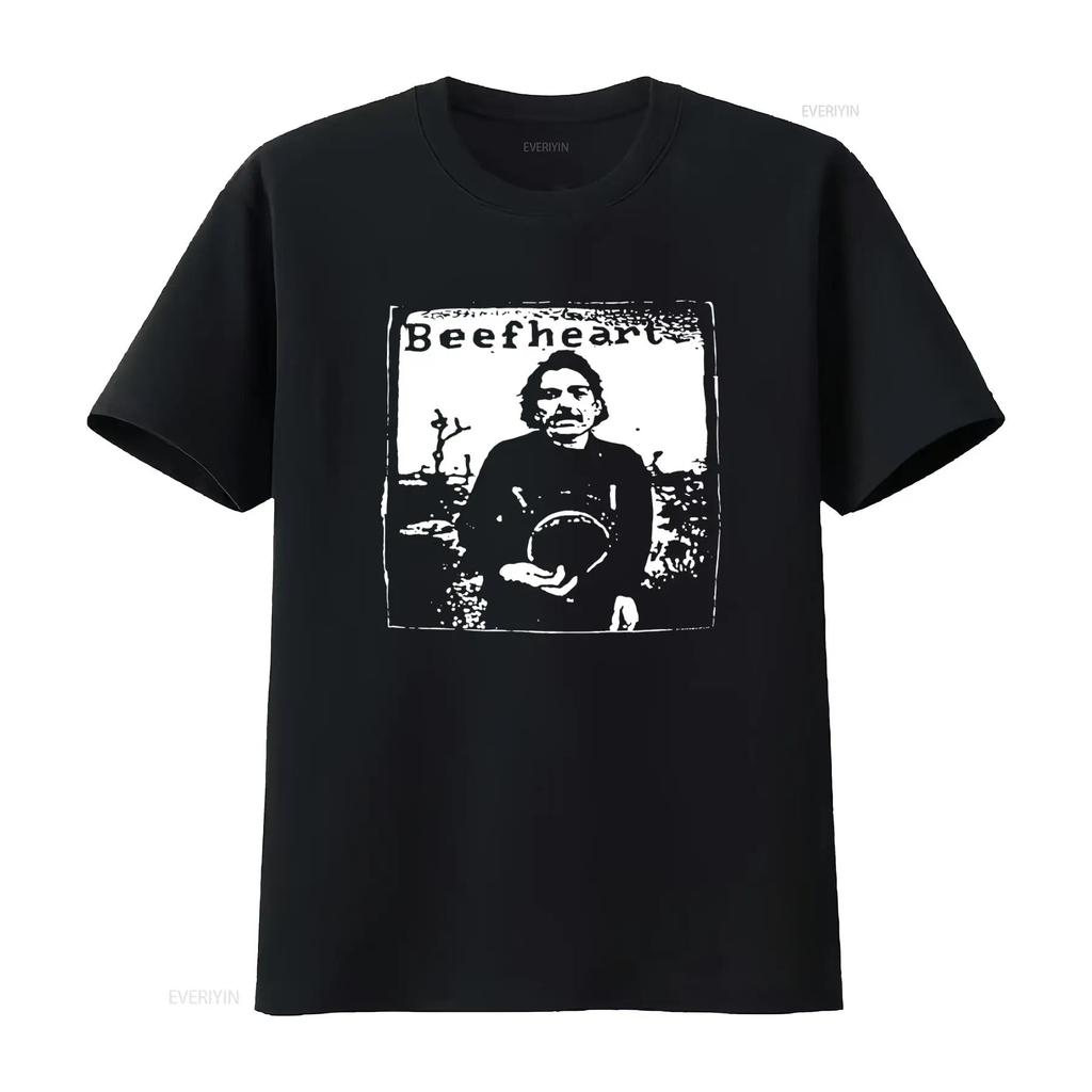 Футболка Captain Beefheart and The Magic Band Черная S 5XL TMB2524 винтажная Стиранный Растянутый Топ Для Повседневной Носки Мягкий с принтом