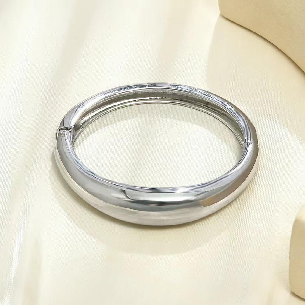 Браслет INS Минималистичный Неправильная Волна Ювелирные Изделия Металлический Глянцевый Браслет Женские Ювелирные Изделия