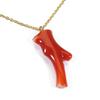 Red Coral Pendant Necklace Branch Ladies Undyed