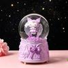 Dreamy Unicorn Crystal Ball Luminous Music Box - Snowflake Gift for Best Friend, Creative Qixi Present