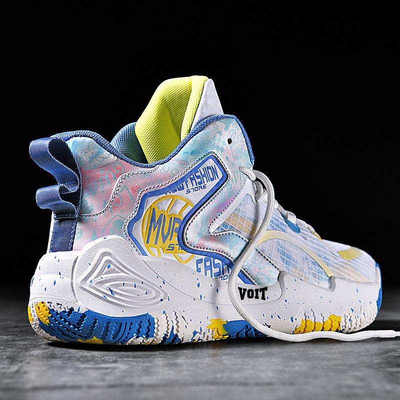 Оптовая мужская обувь для бега Повседневные спортивные кроссовки Высокие баскетбольные кроссовки Удобная дышащая для ходьбы