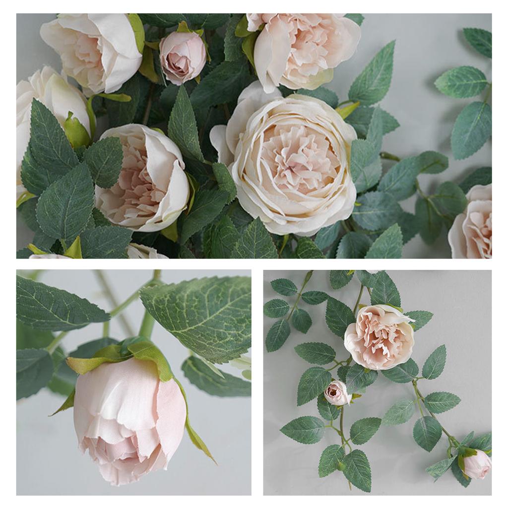 Artificial Hanging Flower Fake Hanging Rose Flower for Wall Home Room Garden