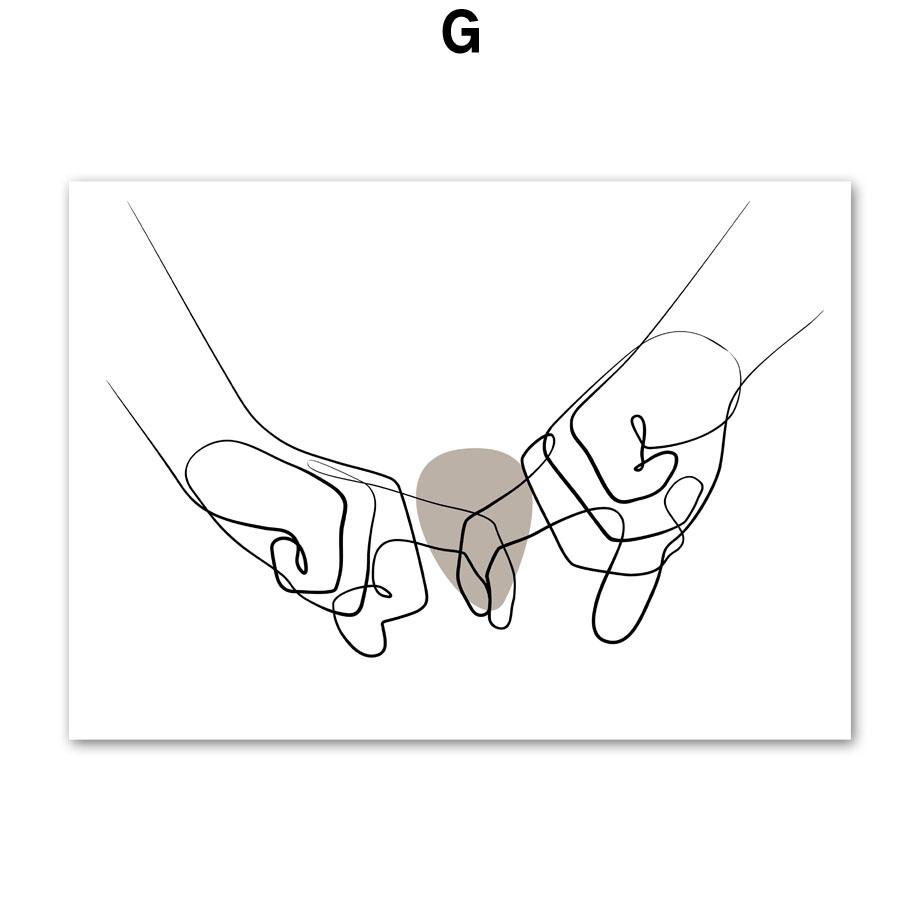 Настенная живопись на холсте, современный минималистский абстрактный силуэт, тело девушки, плакаты на скандинавскую тему и принты, настенные панно для декора гостиной