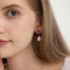 Легкий люкс нишевые высококачественные ретро серьги с бусинами серьги Mangxing ювелирные изделия